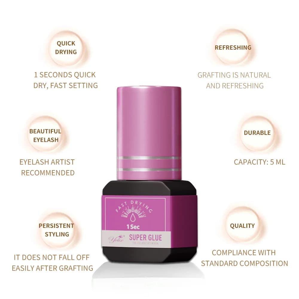Ammattimainen ripsiliima 5 ml, 3 kpl:n paketti