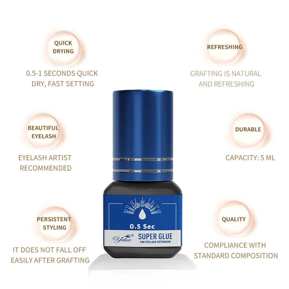 Ammattimainen ripsiliima 5 ml, 3 kpl:n paketti